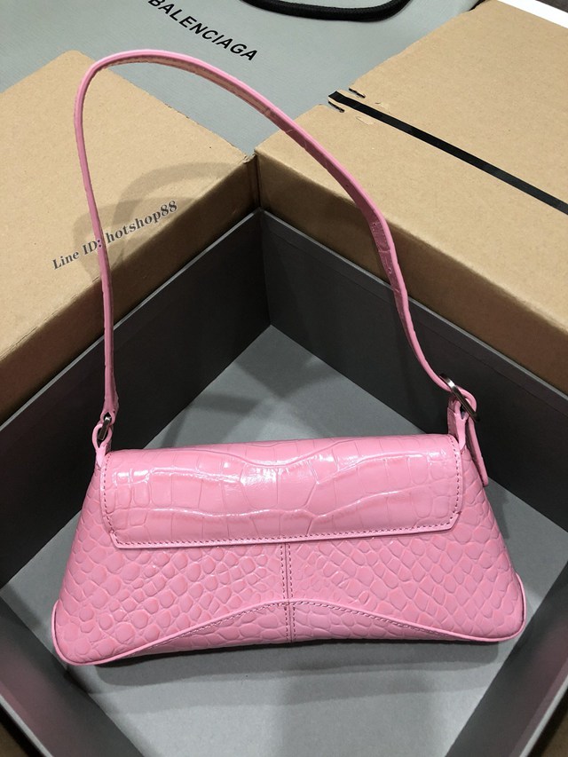 Balenciaga專櫃爆款單肩斜挎女包 巴黎世家小號新款bag翻蓋腋下包 fyj1715